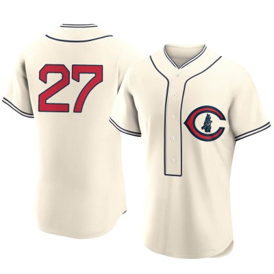Men's Addison Russell Chicago Cubs Authentic Cream 2022 Field Of Dreams Jersey