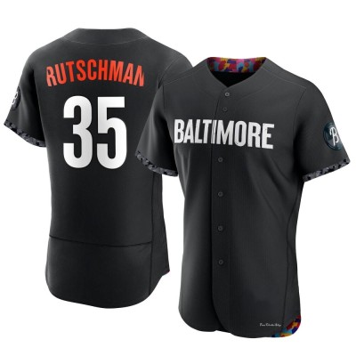Men's Adley Rutschman Baltimore Orioles Authentic Black 2023 City Connect Jersey