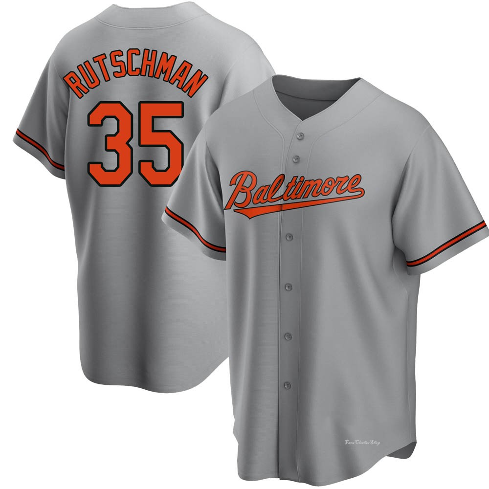 Men's Adley Rutschman Baltimore Orioles Replica Gray Road Jersey