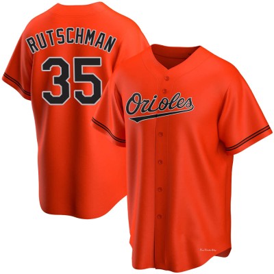 Men's Adley Rutschman Baltimore Orioles Replica Orange Alternate Jersey