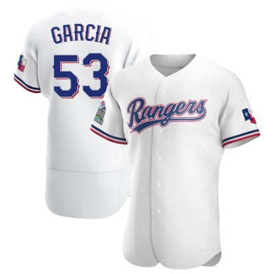 Men's Adolis Garcia Texas Rangers Authentic White Home Jersey