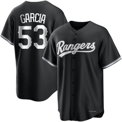 Men's Adolis Garcia Texas Rangers Replica Black/White Jersey