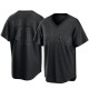 Men's Adrian Sampson Chicago Cubs Replica Black Pitch Fashion Jersey