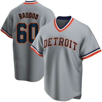 Men's Akil Baddoo Detroit Tigers Gray Road Cooperstown Collection Jersey