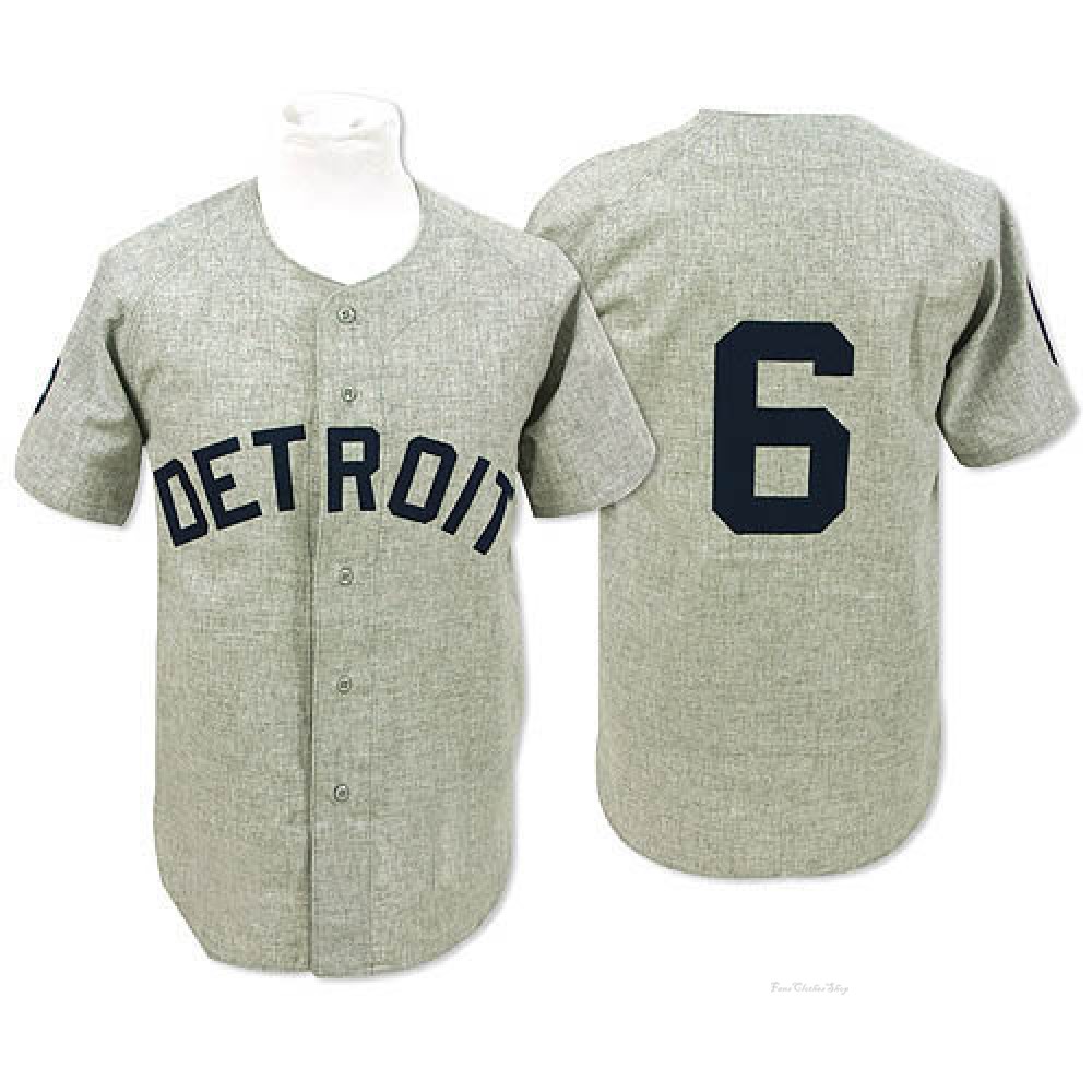 Men's Al Kaline Detroit Tigers Authentic Grey 1968 Throwback Jersey