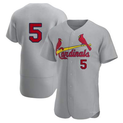 Men's Albert Pujols St. Louis Cardinals Authentic Gray Road Jersey