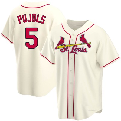 Men's Albert Pujols St. Louis Cardinals Replica Cream Alternate Jersey