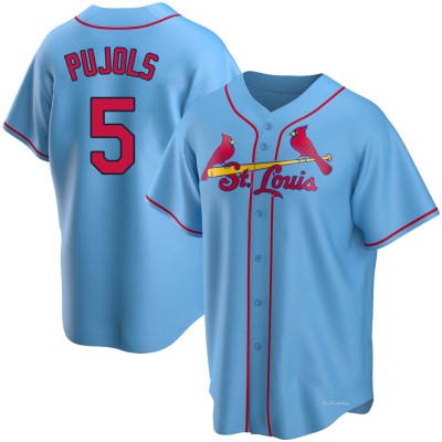 Men's Albert Pujols St. Louis Cardinals Replica Light Blue Alternate Jersey