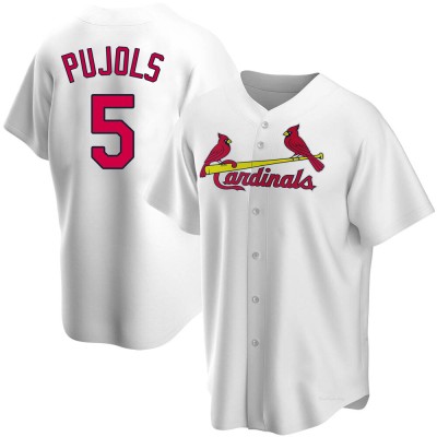 Men's Albert Pujols St. Louis Cardinals Replica White Home Jersey