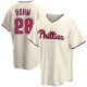 Men's Alec Bohm Philadelphia Phillies Replica Cream Alternate Jersey