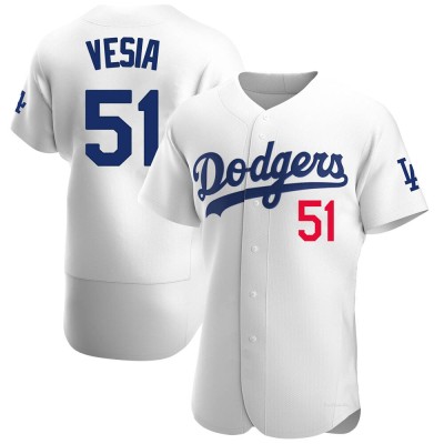 Men's Alex Vesia Los Angeles Dodgers Authentic White Home Jersey