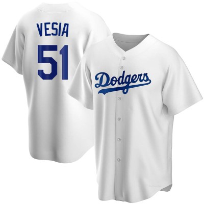 Men's Alex Vesia Los Angeles Dodgers Replica White Home Jersey