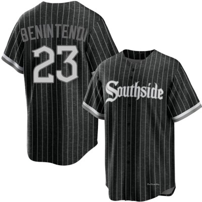 Men's Andrew Benintendi Chicago White Sox Replica Black 2021 City Connect Jersey