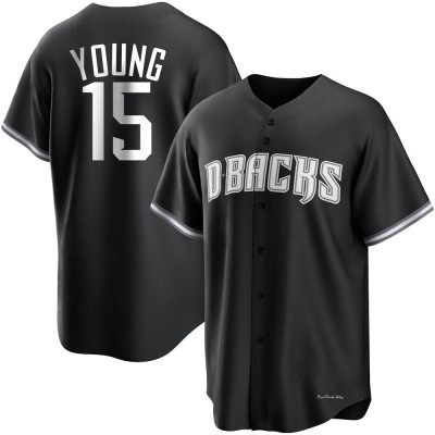 Men's Andrew Young Arizona Diamondbacks Replica Black/White Jersey