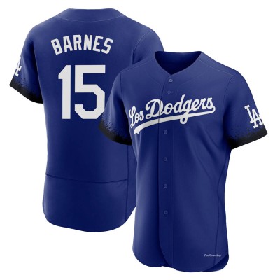 Men's Austin Barnes Los Angeles Dodgers Authentic Royal 2021 City Connect Jersey
