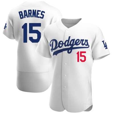 Men's Austin Barnes Los Angeles Dodgers Authentic White Home Jersey