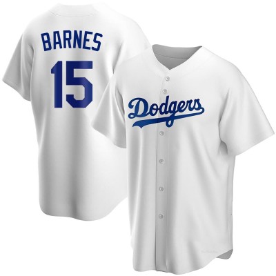Men's Austin Barnes Los Angeles Dodgers Replica White Home Jersey