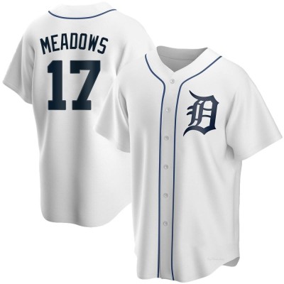 Men's Austin Meadows Detroit Tigers Replica White Home Jersey