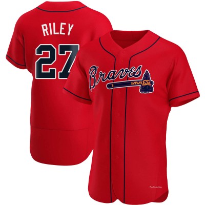 Men's Austin Riley Atlanta Braves Authentic Red Alternate Jersey