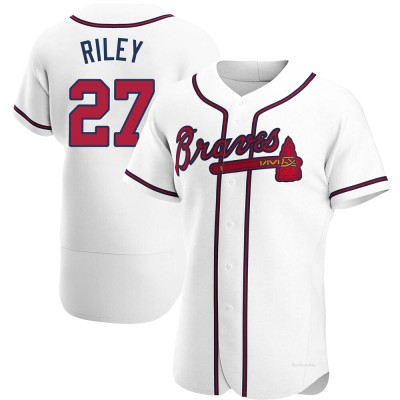 Men's Austin Riley Atlanta Braves Authentic White Home Jersey