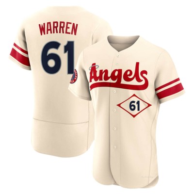 Men's Austin Warren Los Angeles Angels Authentic Cream 2022 City Connect Jersey