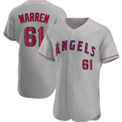 Men's Austin Warren Los Angeles Angels Authentic Gray Road Jersey