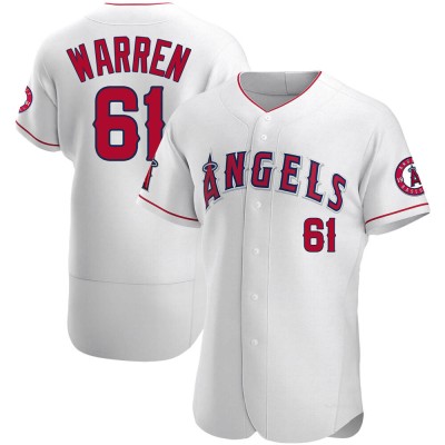 Men's Austin Warren Los Angeles Angels Authentic White Jersey