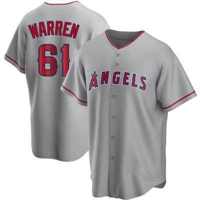 Men's Austin Warren Los Angeles Angels Replica Silver Road Jersey