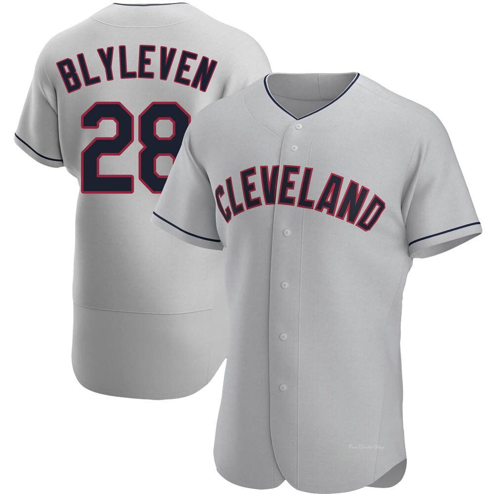 Men's Bert Blyleven Cleveland Guardians Authentic Gray Road Jersey