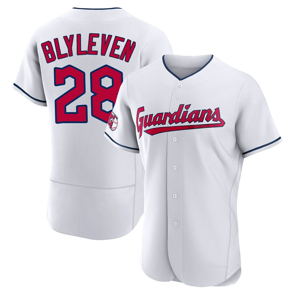 Men's Bert Blyleven Cleveland Guardians Authentic White Home Jersey