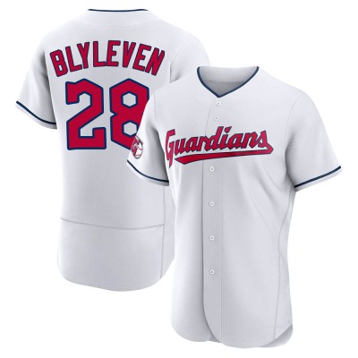 Men's Bert Blyleven Cleveland Guardians Authentic White Home Jersey