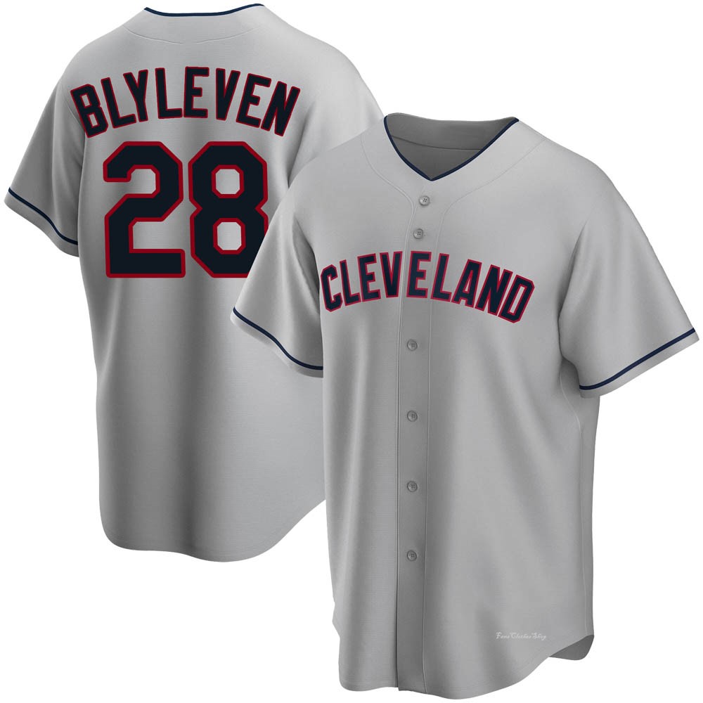 Men's Bert Blyleven Cleveland Guardians Replica Gray Road Jersey