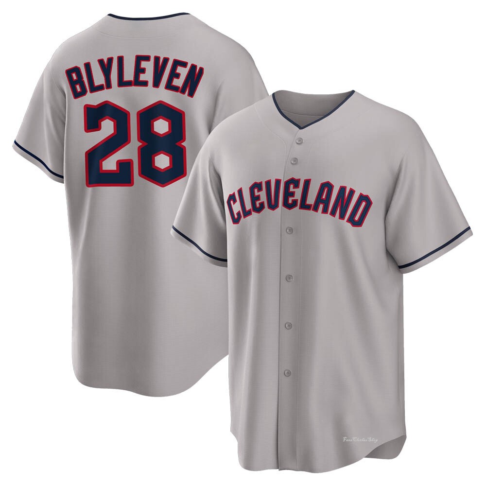Men's Bert Blyleven Cleveland Guardians Replica Gray Road Jersey