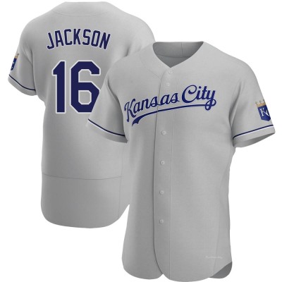 Men's Bo Jackson Kansas City Royals Authentic Gray Road Jersey
