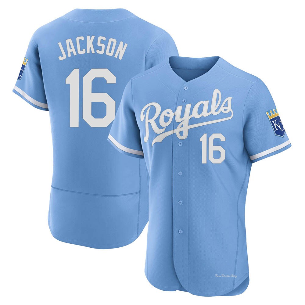 Men's Bo Jackson Kansas City Royals Authentic Light Blue 2022 Alternate Jersey