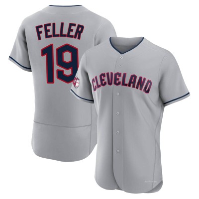 Men's Bob Feller Cleveland Guardians Authentic Gray Road Jersey