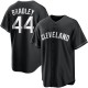 Men's Bobby Bradley Cleveland Guardians Replica Black/White Jersey