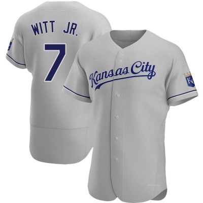 Men's Bobby Witt Jr. Kansas City Royals Authentic Gray Road Jersey