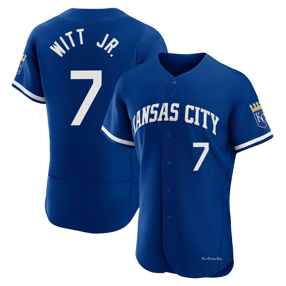 Men's Bobby Witt Jr. Kansas City Royals Authentic Royal 2022 Alternate Jersey