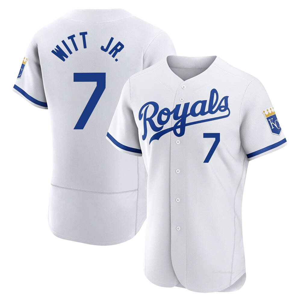 Men's Bobby Witt Jr. Kansas City Royals Authentic White 2022 Home Jersey