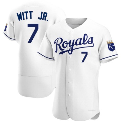 Men's Bobby Witt Jr. Kansas City Royals Authentic White Home Jersey