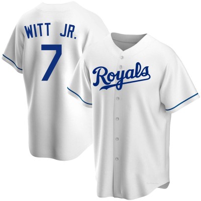 Men's Bobby Witt Jr. Kansas City Royals Replica White Home Jersey