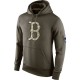 Men's Boston Red Sox Olive Salute To Service KO Performance Hoodie