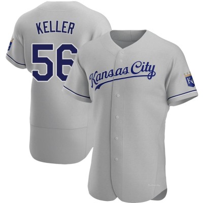 Men's Brad Keller Kansas City Royals Authentic Gray Road Jersey