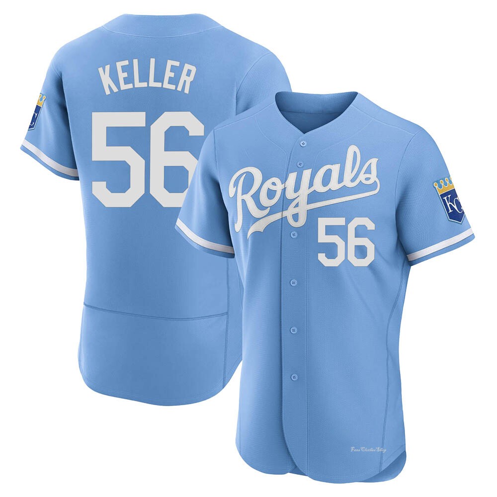 Men's Brad Keller Kansas City Royals Authentic Light Blue 2022 Alternate Jersey