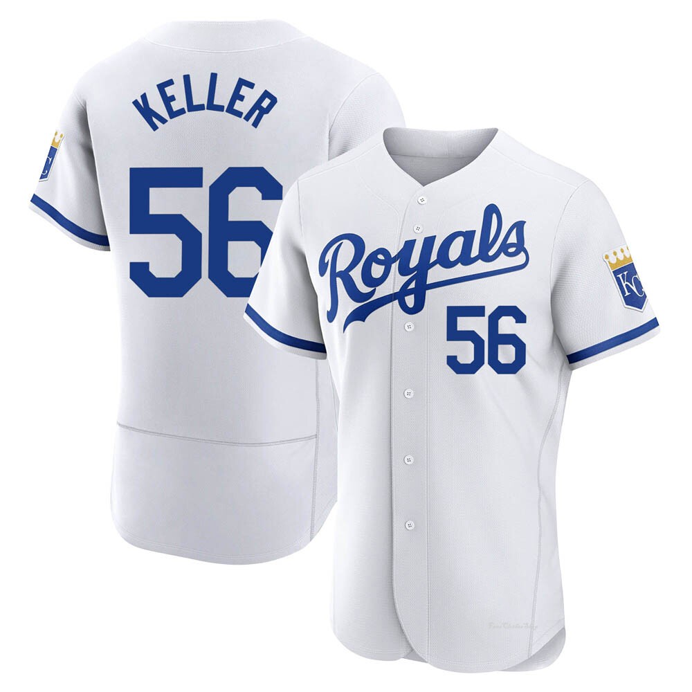 Men's Brad Keller Kansas City Royals Authentic White 2022 Home Jersey
