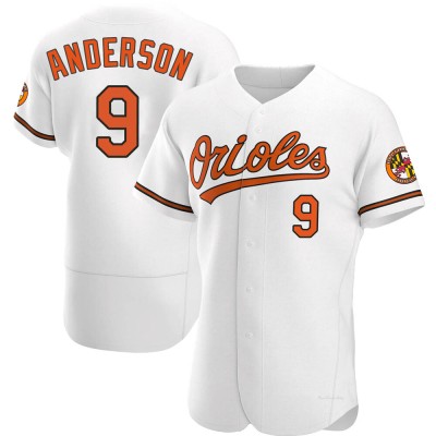 Men's Brady Anderson Baltimore Orioles Authentic White Home Jersey