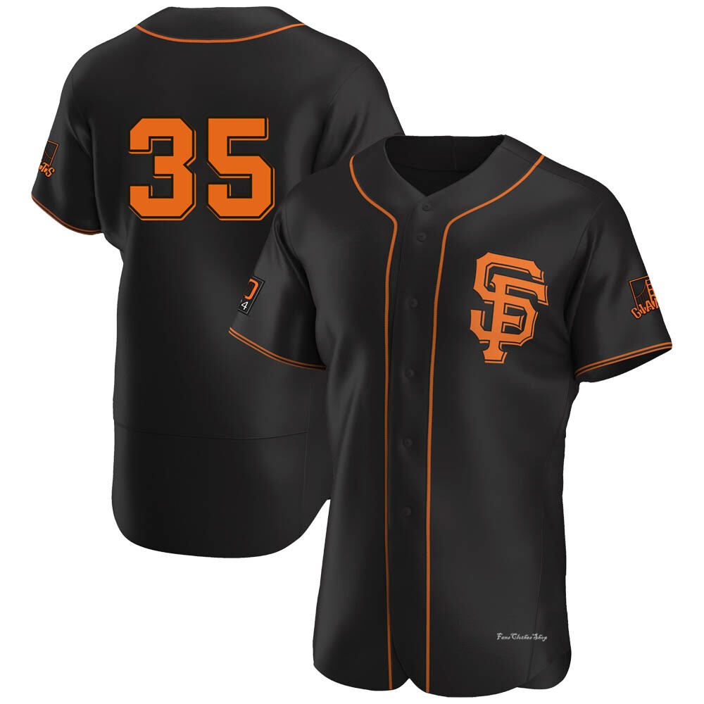 Men's Brandon Crawford San Francisco Giants Authentic Black Alternate Jersey