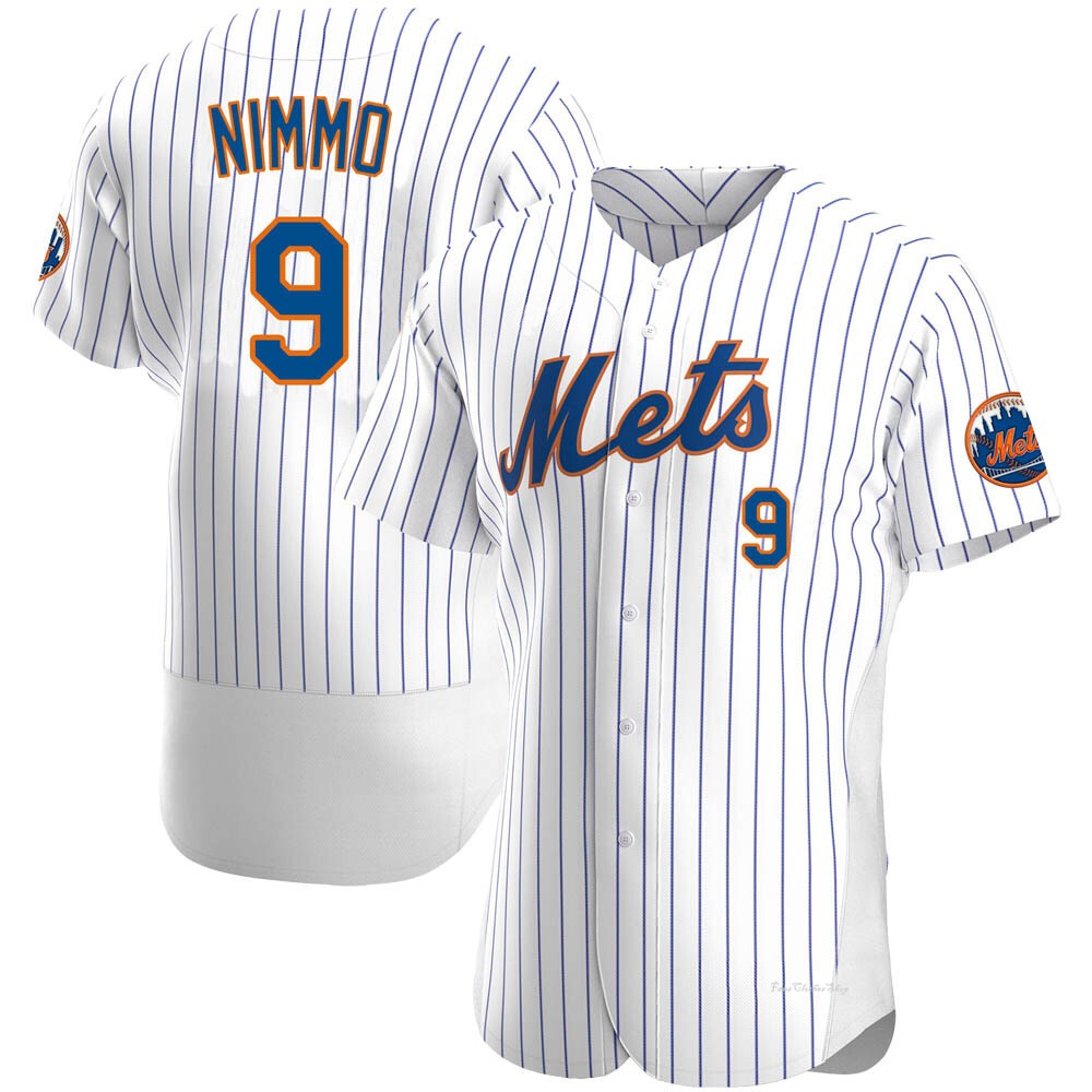 Men's Brandon Nimmo New York Mets Authentic White Home Jersey
