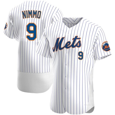 Men's Brandon Nimmo New York Mets Authentic White Home Jersey